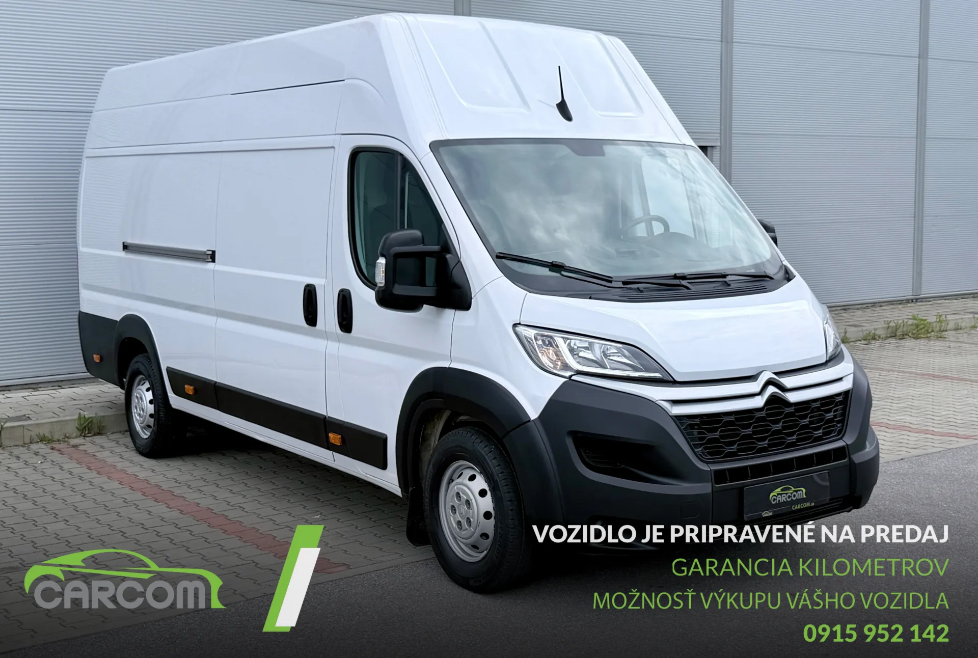 Citroën Jumper Furgon 2.2 BlueHDi 165k Club 35 L4H3 vozidlo Carcom